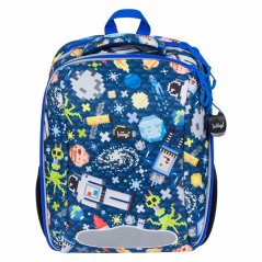 Školní aktovka v setu pro prvňáčky Baagl Shelly Space Game - 3 díly