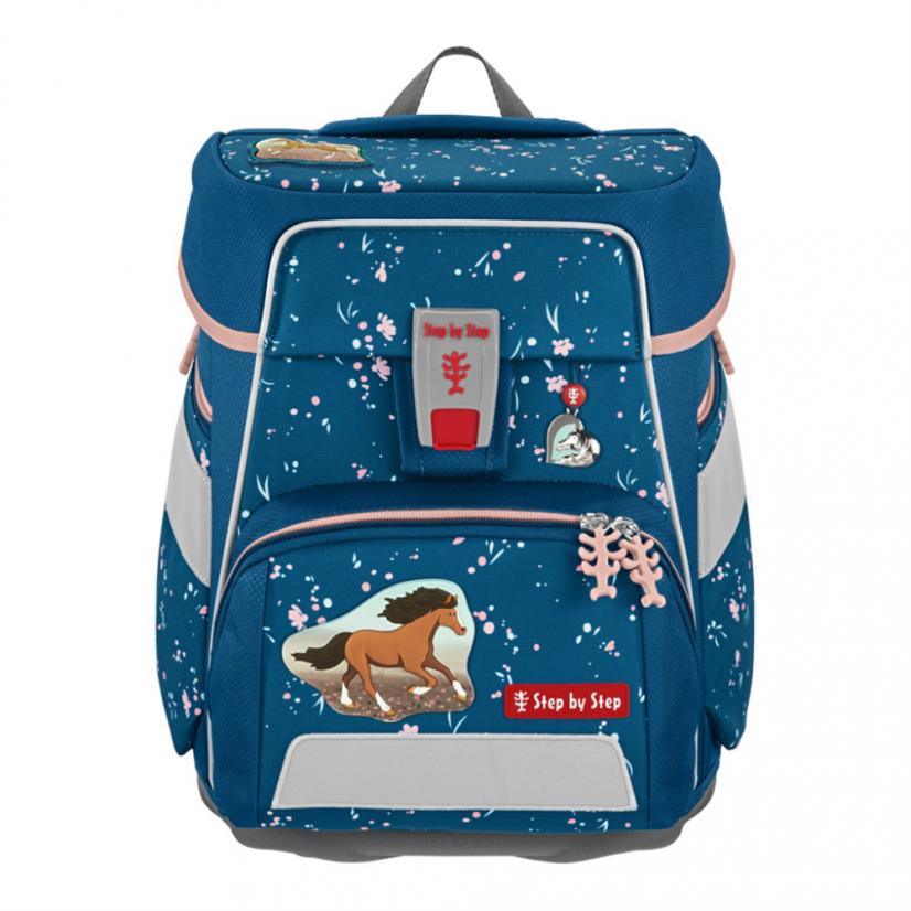 Školní aktovka SPACE pro prvňáčky - 5-dílný set, Step by Step Wild Horse Ronja, certifikát AGR - Step by Step