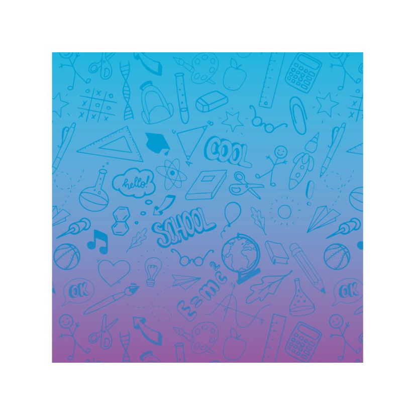 Ubrus do výtvarné výchovy 65x50cm BTS Ombre Girl - Oxybag (Karton P+P)