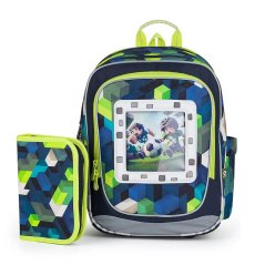 Školský batoh v sete Topgal PixelArt World ENDY 24015 SET SMALL