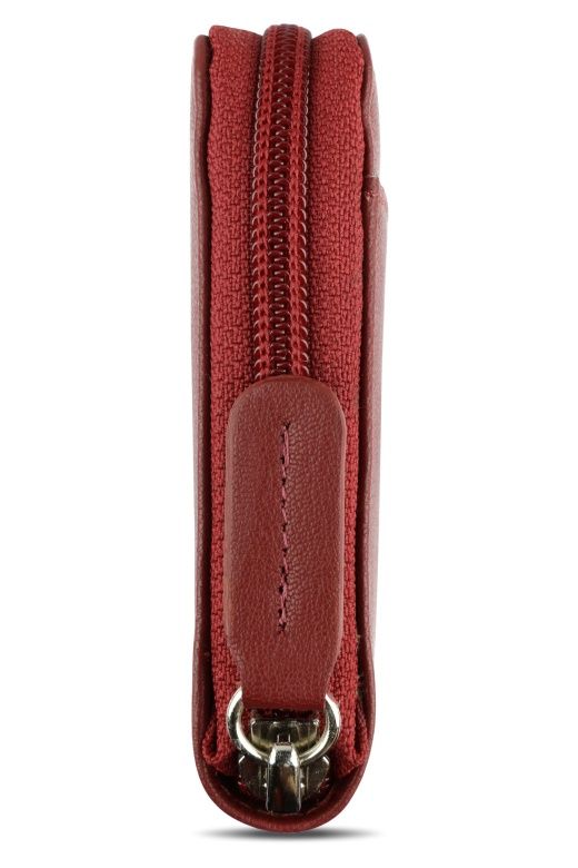 Dámská kožená peněženka na zip Bugatti Banda červená