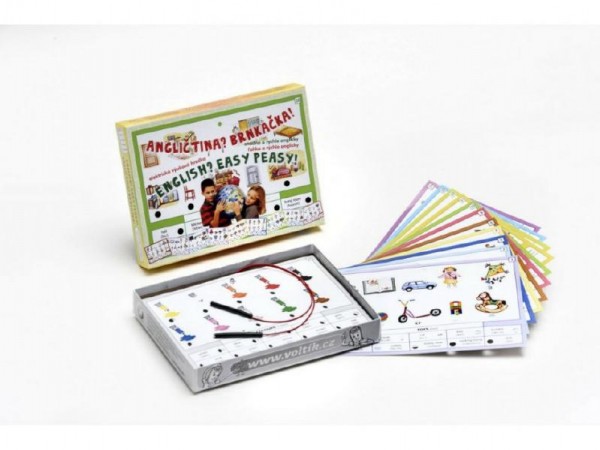 Angličtina! Brnkačka! společenská hra na baterie v krabici 22x16x3cm - Voltik toys