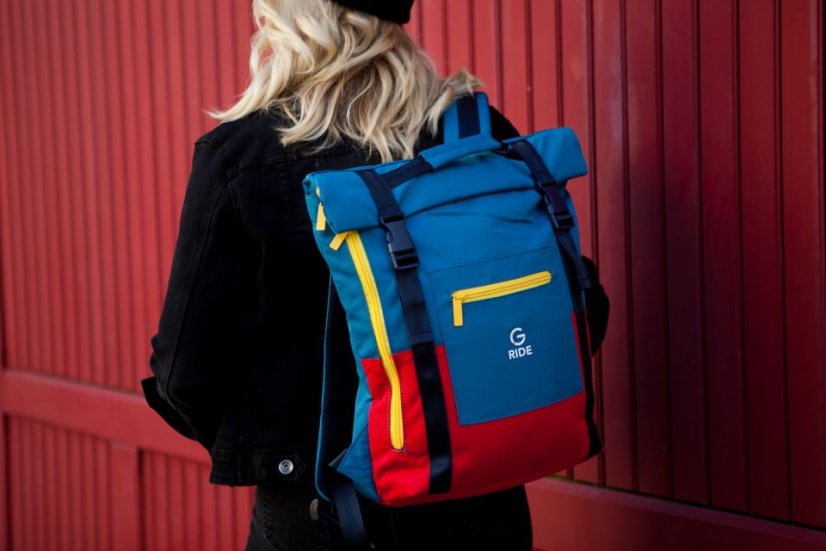 Městský batoh G.RIDE BALTHAZAR 12l navy and yellow