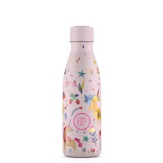 Detská termo fľaša z nerezovej ocele COOL BOTTLES Kids Funny Unicorns trojvrstvová 350 ml 3D