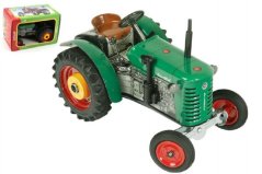 Traktor Zetor 25A zelený na klíček kov 15cm 1:25 v krabičce Kovap - Kovap