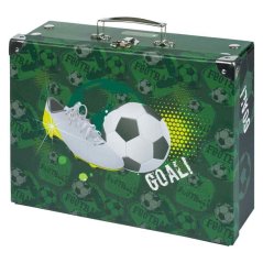 Skladací školský kufrík Baagl Football s kovaním