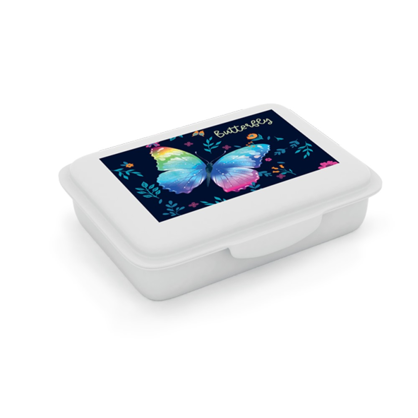 Box na svačinu s přihrádkou Motýl 2 - Oxybag (Karton P+P)
