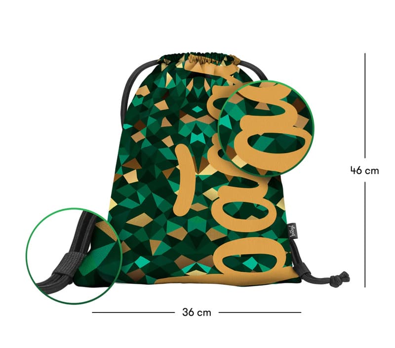 BAAGL 5 SET Skate Polygon: batoh, penál, sáček, desky, peněženka
