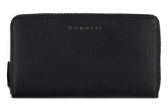 Dámská kožená peněženka Bugatti Mira velká černá zipová