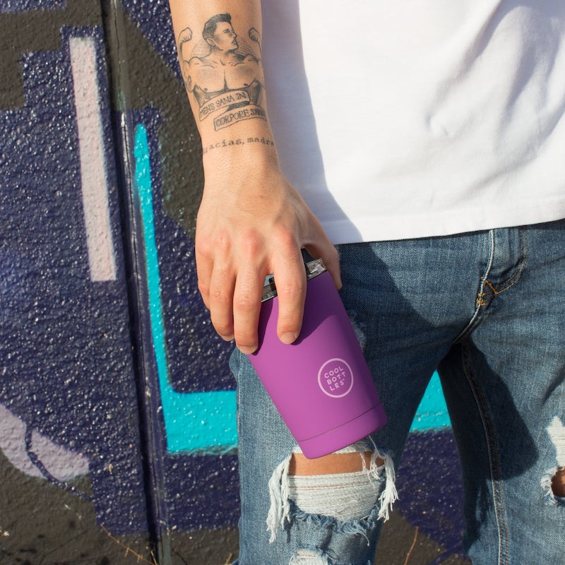 Nerezový termohrnek COOL BOTTLES Vivid Violet třívrstvý 330ml