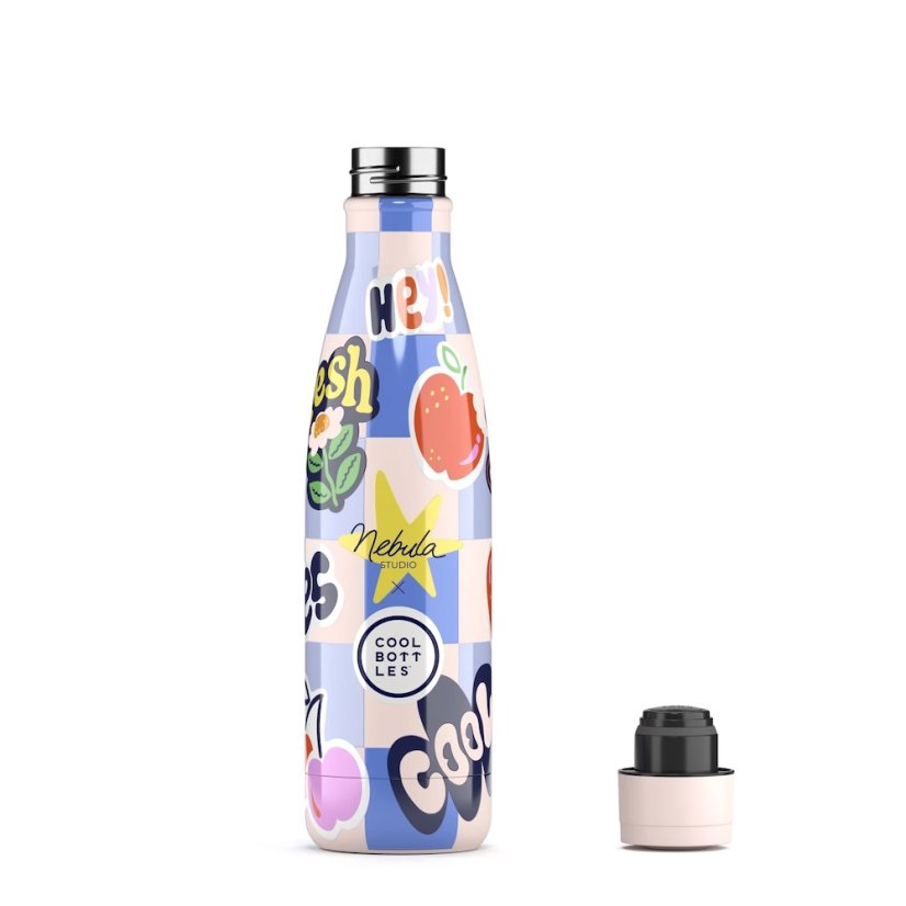 Nerezová termolahev Cool Bottles Xclusive! Sticker Fever třívrstvá 500 ml
