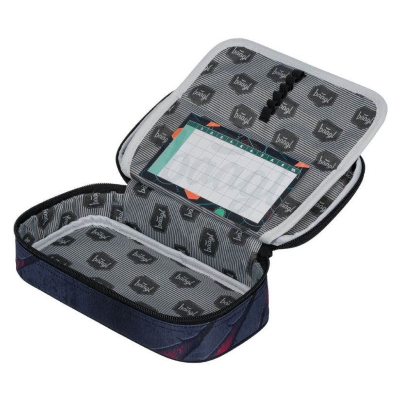 BAAGL SET 5 Core Láva: batoh, penál, sáček, ledvinka, obal na notebook - Baagl