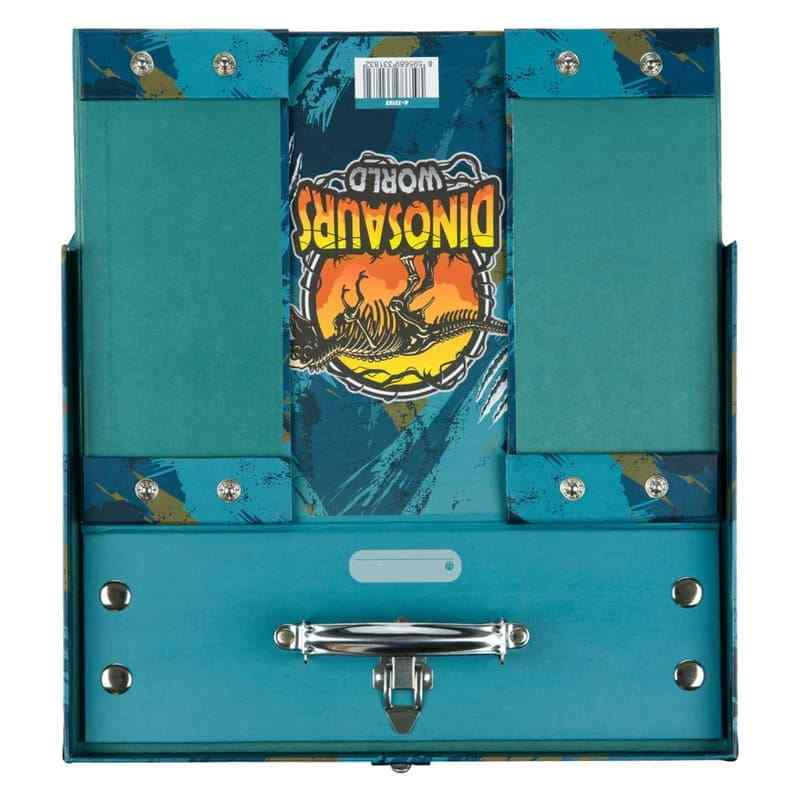 Skládací školní kufřík Baagl Dinosaurs World s kováním