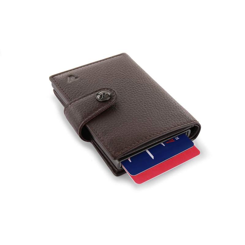 Pouzdro na karty Roncato IRON 4.0 hnědá