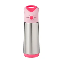 B.Box termoska na pití s brčkem 500 ml – Flamingo Fizz