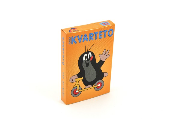 Kvarteto Krtek 2 společenská hra - karty v papírové krabičce 6x9cm - Akim