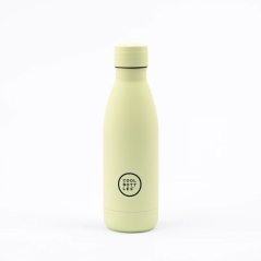 Termo fľaša z nehrdzavejúcej ocele COOL BOTTLES Pastelovo zelená trojvrstvová 350ml
