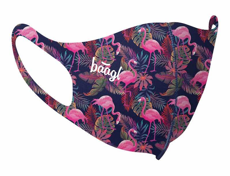 Antibakteriální rouška pro děti Baagl Flamingo