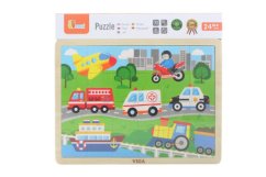 Dřevěné puzzle 24 dílků - doprava Viga