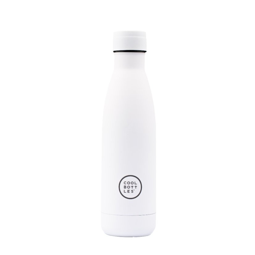 Nerezová termolahev COOL BOTTLES Mono White třívrstvá 500ml