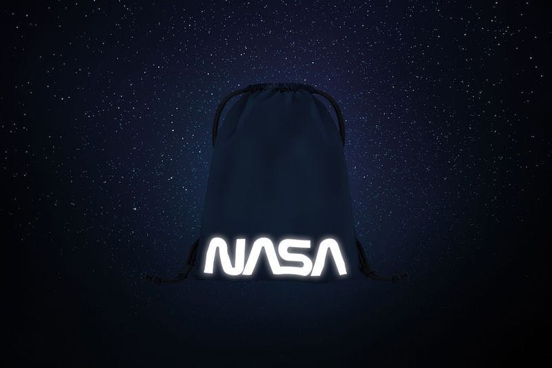 Školní batoh v setu Baagl Cubic NASA II - 5 dílů
