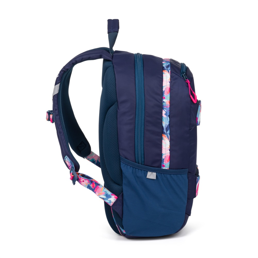 Studentský batoh + etue OXY Sport Flowers Blue - Oxybag (Karton P+P)