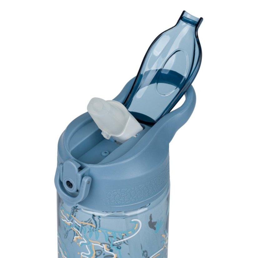 BAAGL Tritanová láhev na pití s brčkem Dino 500 ml - Baagl