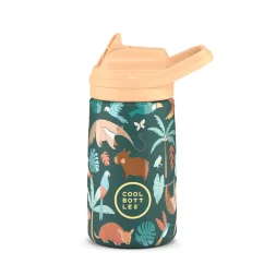 Detská nerezová termofľaša COOL BOTTLES Kiddie Rainforest Refuge 350 ml 3D