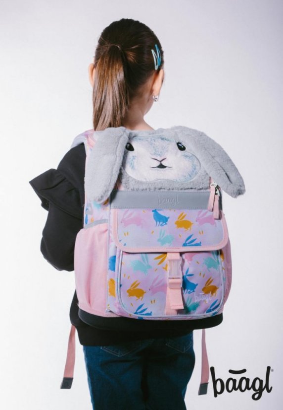 BAAGL 3 SET Zippy Bunny: aktovka, penál, sáček - Baagl
