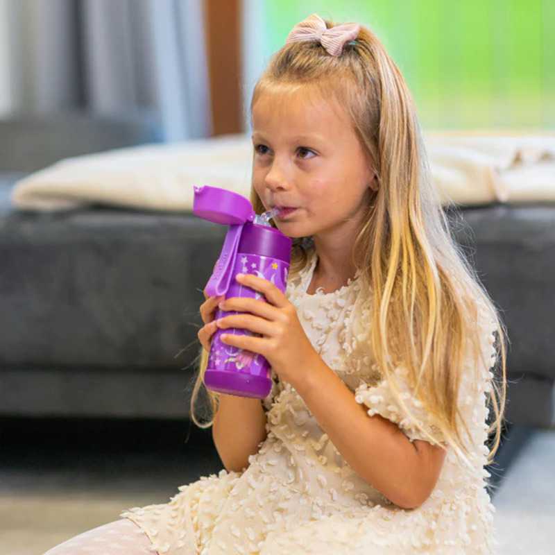 Dětská nerezová termoláhev s brčkem JARLSON CHARLI Víla 350 ml