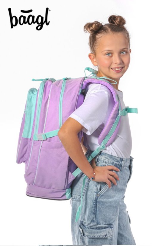 BAAGL SET 3 Cubic Sweet: batoh, penál, sáček - Baagl
