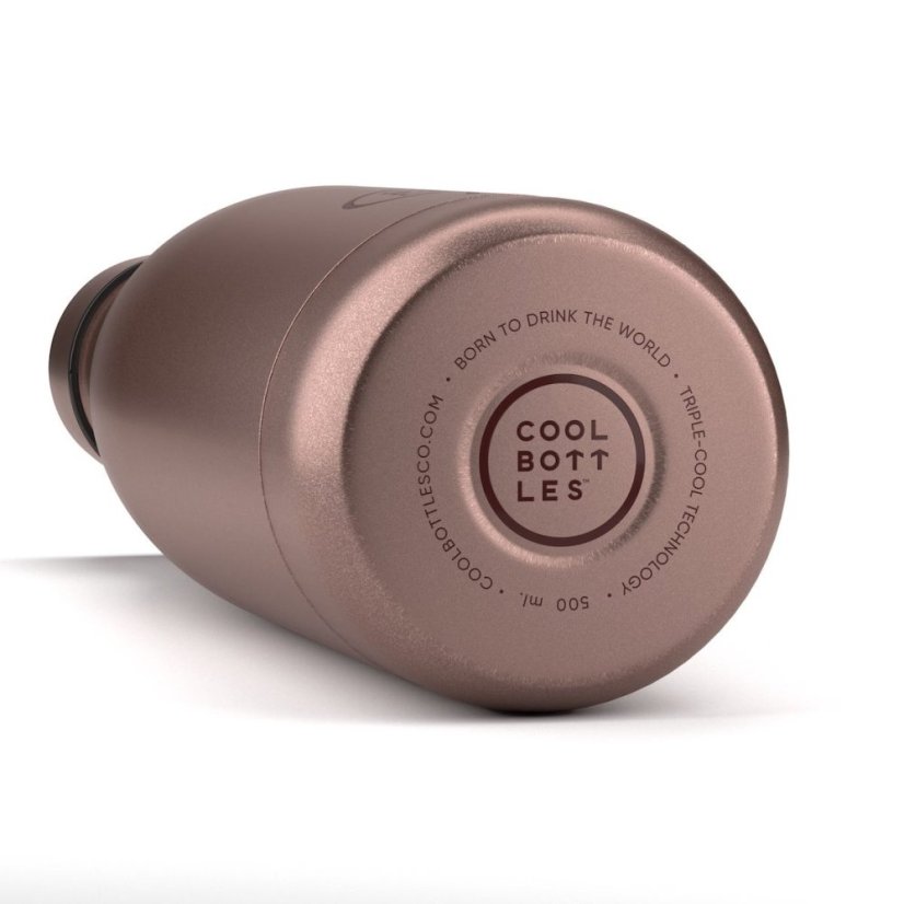 Nerezová termolahev COOL BOTTLES Metallic Rose třívrstvá 750 ml - 2. jakost