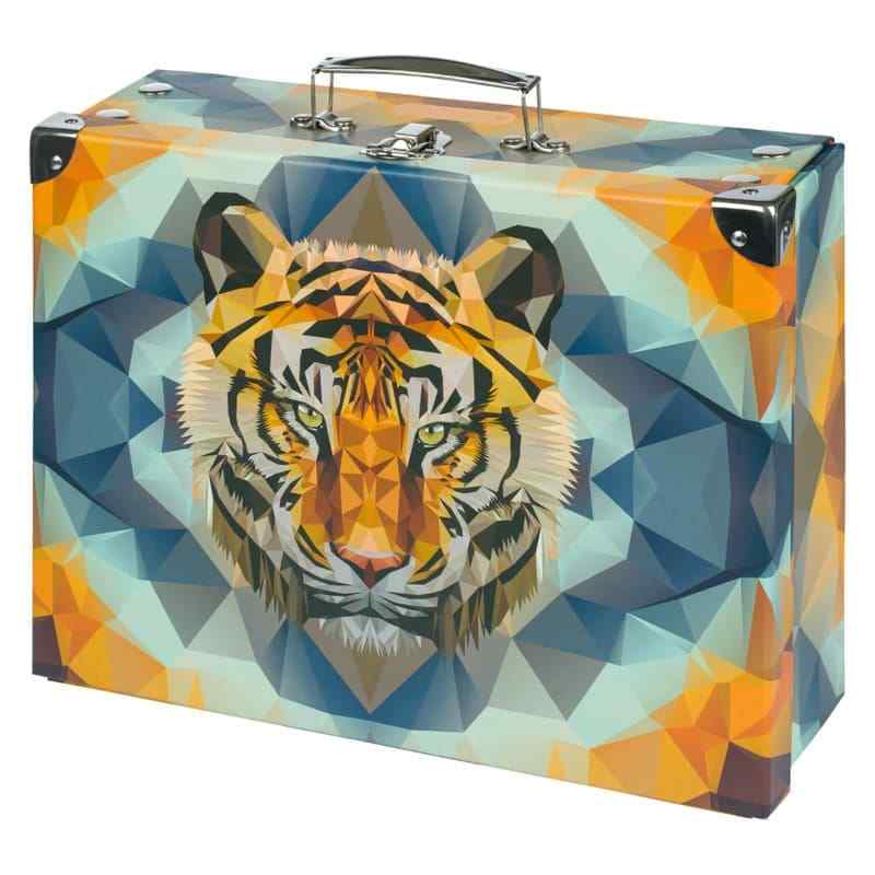 Skládací školní kufřík Baagl Tiger s kováním