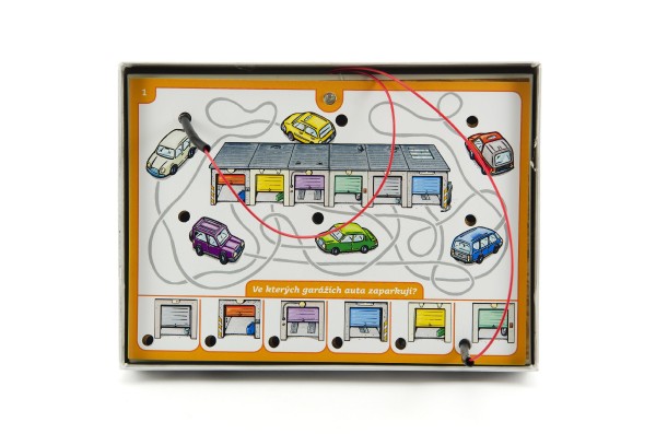 Školička 3 společenská hra na baterie v krabici 22x16x3cm - Voltik toys