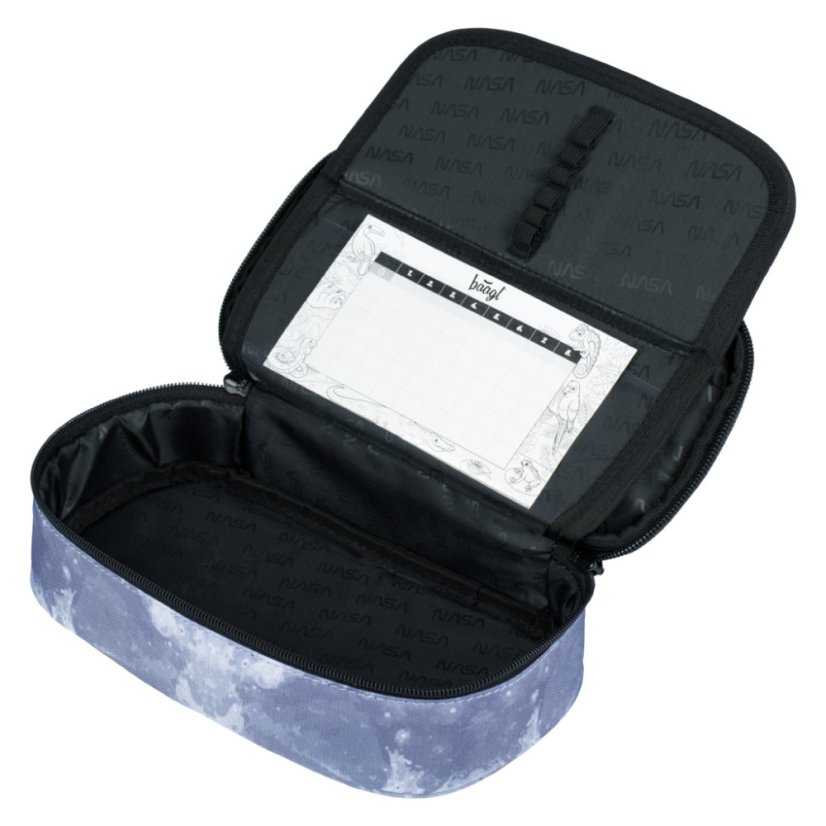 BAAGL SADA 5 Skate NASA Grey: batoh, peračník, vrecko, dosky, púzdro - Baagl