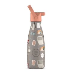 Detská termo fľaša z nerezovej ocele COOL BOTTLES Kids Must Have trojvrstvová 260ml 3D