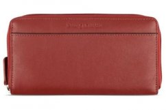 Dámska kožená peňaženka na zips Bugatti Banda červená