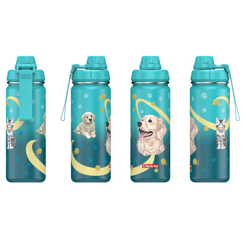 Izolovaná láhev na pití z nerezové oceli Step by Step 0,5 l, Sweet Pet