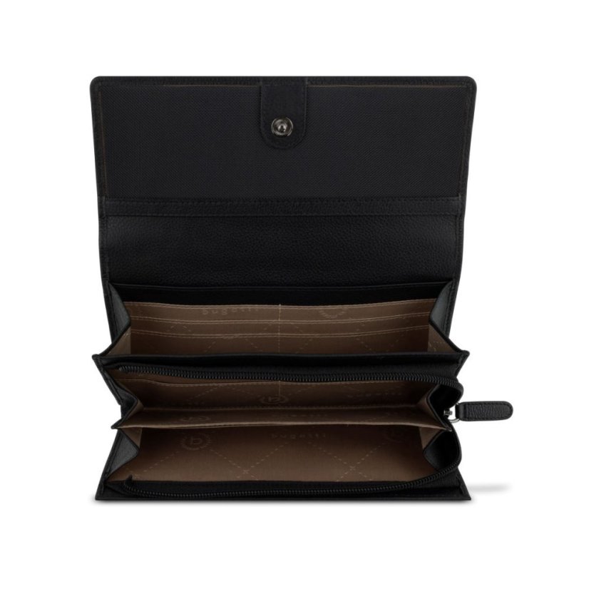 Dámská kožená peněženka Bugatti Mira velká černá