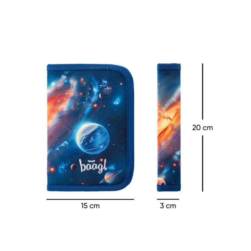 BAAGL SET 3 AIRY Vesmír: batoh, penál, sáček - Baagl