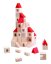 Stavebnice kostky 2,5cm dřevo městečko 100 dílků v krabici 29x19x6cm - Detoa
