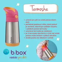 B.Box termoska na pitie so slamkou 500 ml – Midnight