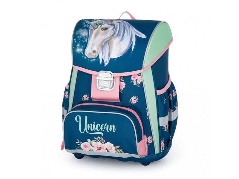 Školní aktovka v setu pro prvňáčky Oxybag PREMIUM Unicorn 1, 3 díly