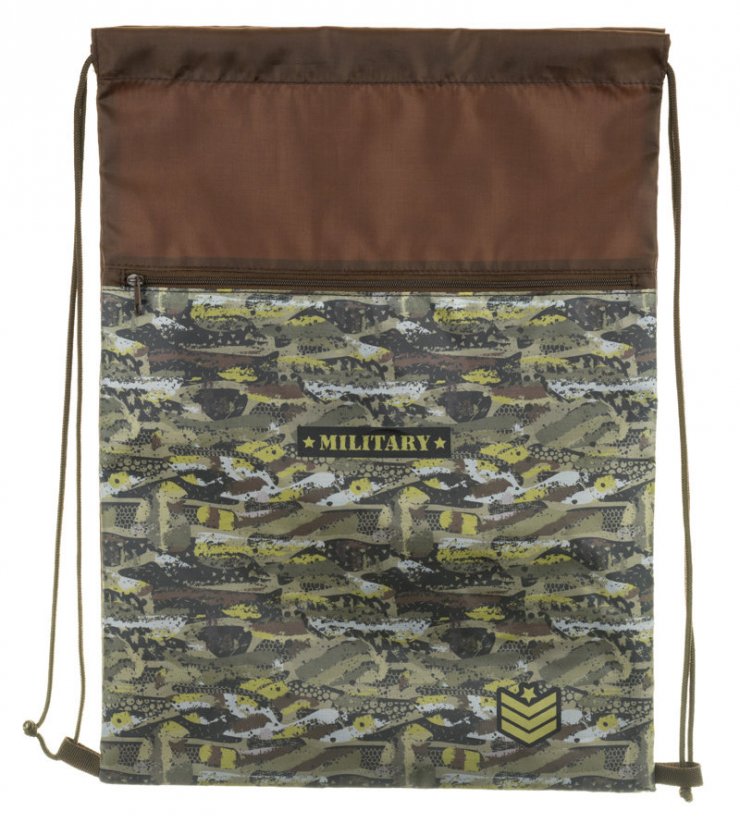 Školní batoh v setu pro prvňáčky Stil Military - 3 díly