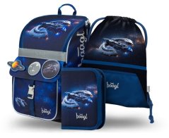 BAAGL SET 3 Zippy Vesmírná loď: aktovka, penál, sáček - Baagl