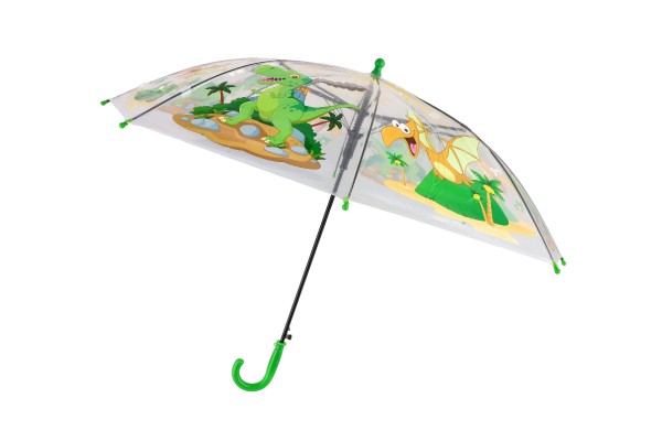 Deštník Dinosaurus plast/kov vystřelovací 64cm v sáčku - Teddies