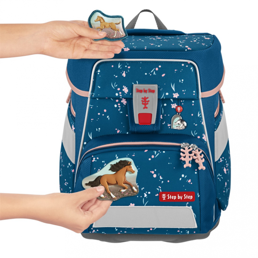 Školní aktovka SPACE pro prvňáčky - 5-dílný set, Step by Step Wild Horse Ronja, certifikát AGR - Step by Step