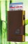 Vegan Bamboo peněženka TRU VIRTU CLICK & SLIDE - Brown bark/Gold