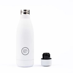Termo fľaša z nehrdzavejúcej ocele COOL BOTTLES Mono White trojvrstvová 350 ml