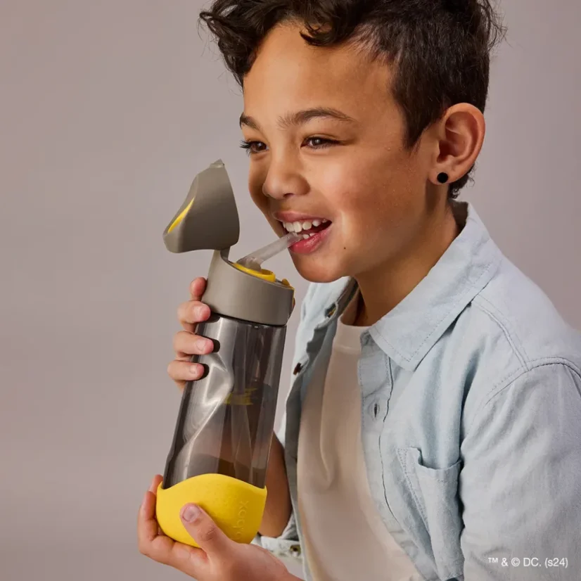 B.Box láhev na pití s brčkem 600 ml – Batman